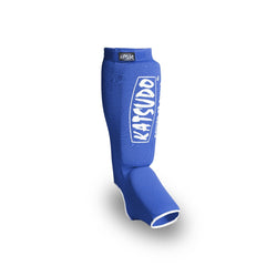 Katsudo Strike protectores de espinillas y empeine, azules