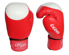 Katsudo Champ III guantes de boxeo con diana, rojos
