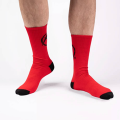 Katsudo Original calcetines deportivos, rojos