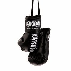 Katsudo Miniglo miniatura de guantes de boxeo, negra