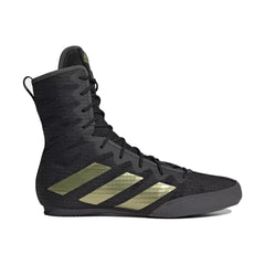 Adidas HOG 4 zapatillas de boxeo, negro-dorado