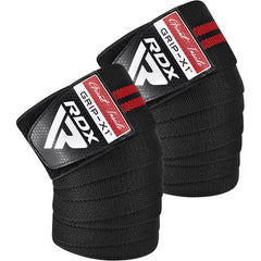 RDX vendaje de rodilla, negro-rojo
