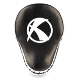 Katsudo Hook paos de boxeo de cuero, negros