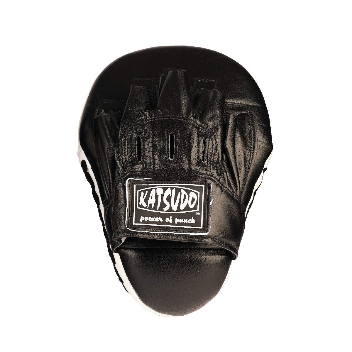 Katsudo Hook paos de boxeo de cuero, negros