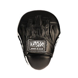 Katsudo Hook paos de boxeo de cuero, negros