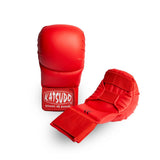 Katsudo Klasik guantes de karate, rojos