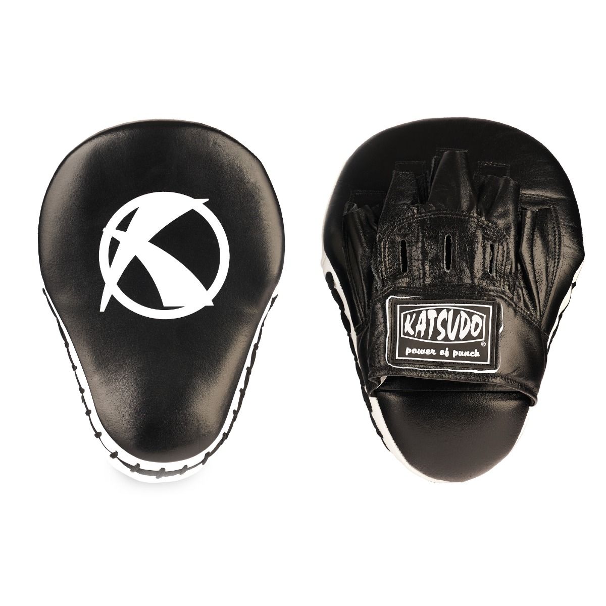 Katsudo Hook paos de boxeo de polipiel, negros