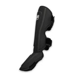 Katsudo Fort II protector de espinilla y empeine para niños, negro