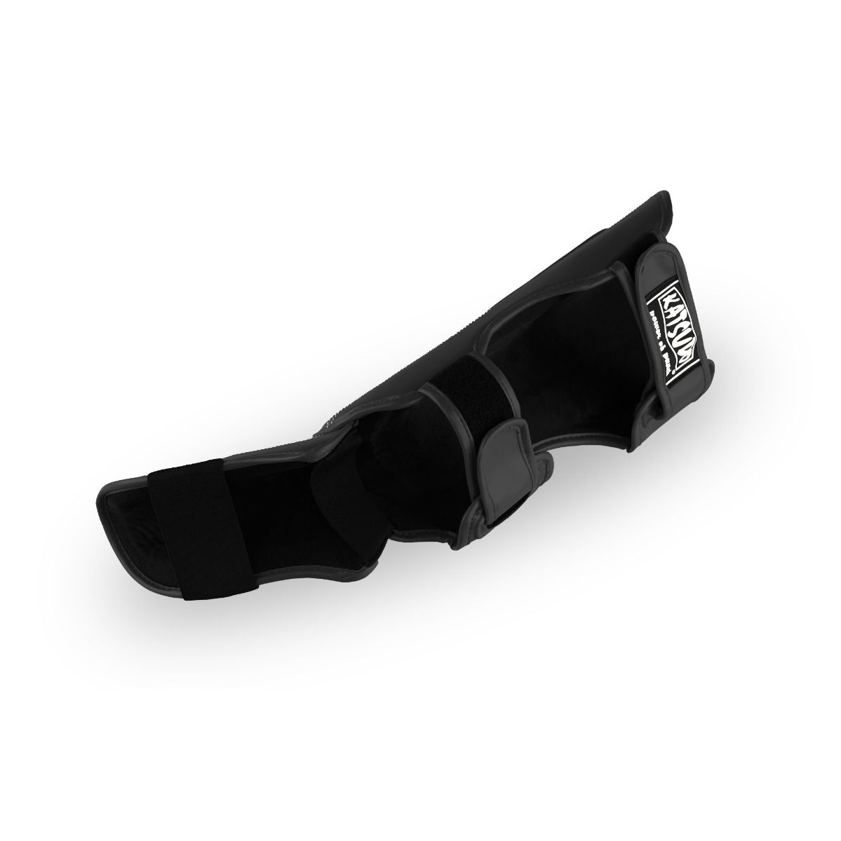 Katsudo Fort II protector de espinilla y empeine para niños, negro