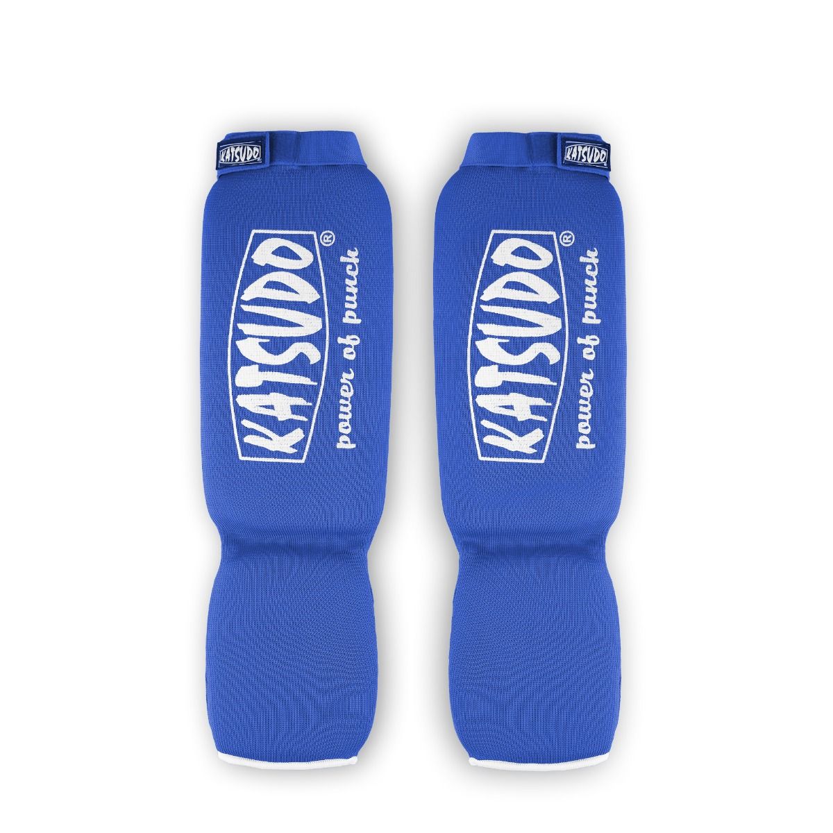 Katsudo Strike protectores de espinillas y empeine, azules