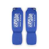 Katsudo Strike protectores de espinillas y empeine, azules