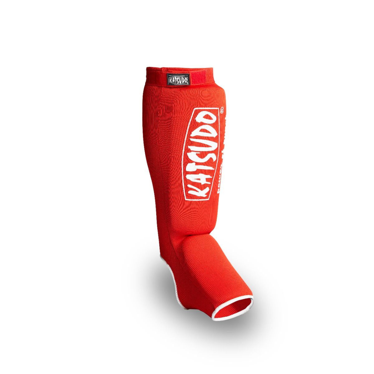 Katsudo Strike protectores de espinillas y empeine, rojos