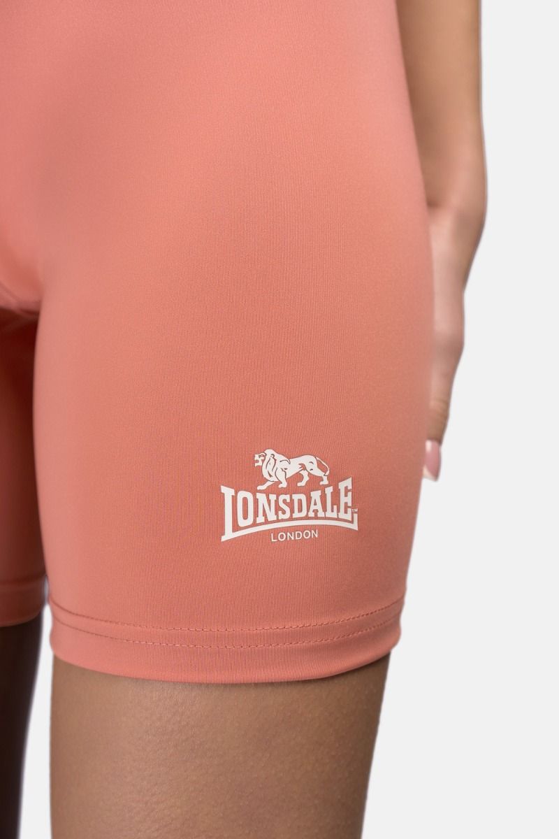 Lonsdale Ludwell pantalones cortos de compresión para mujer, terracota