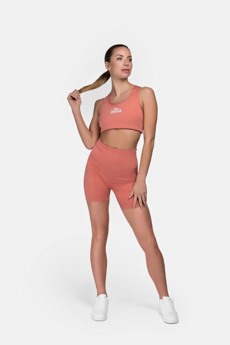 Lonsdale Ludwell pantalones cortos de compresión para mujer, terracota