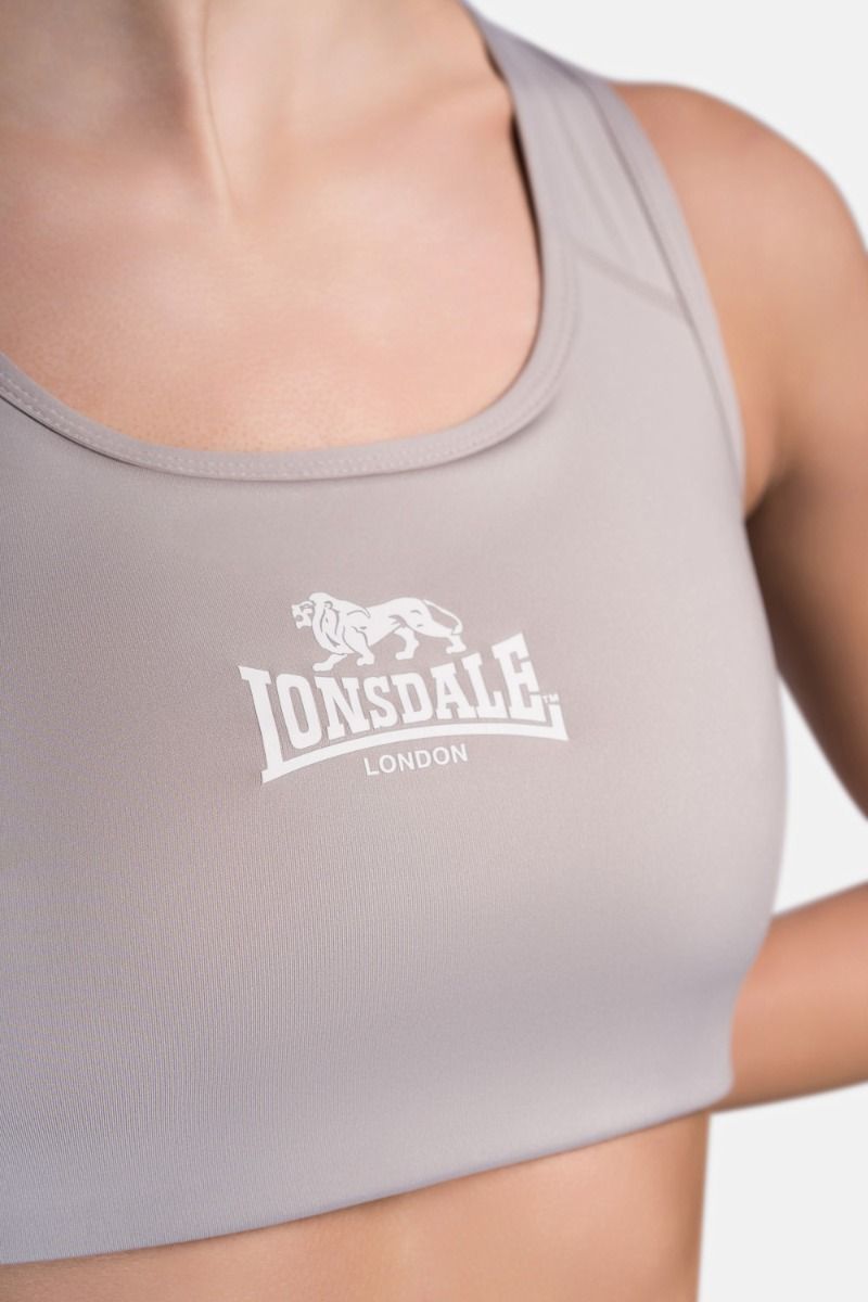 Lonsdale Wardour sujetador deportivo, gris