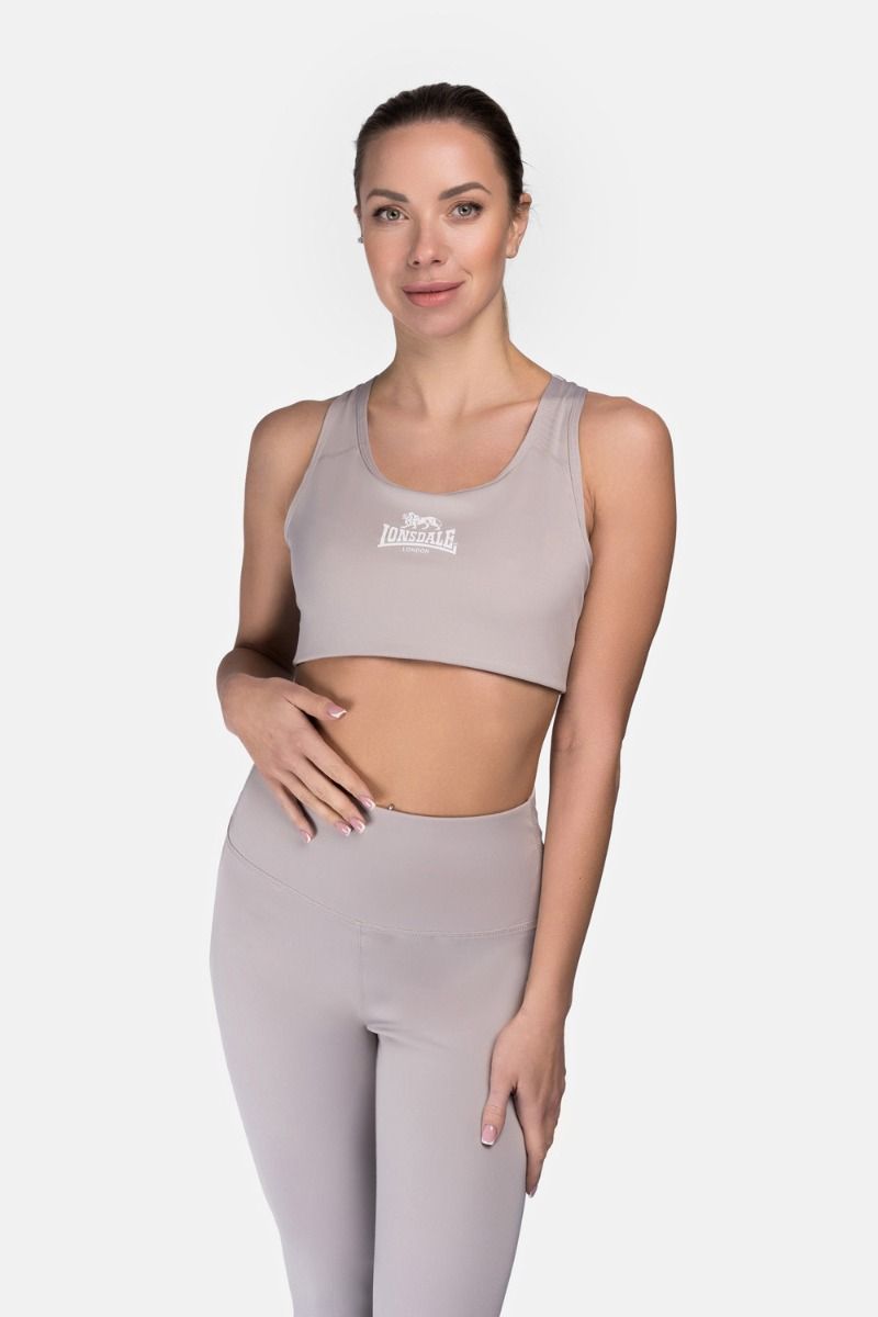 Lonsdale Wardour sujetador deportivo, gris