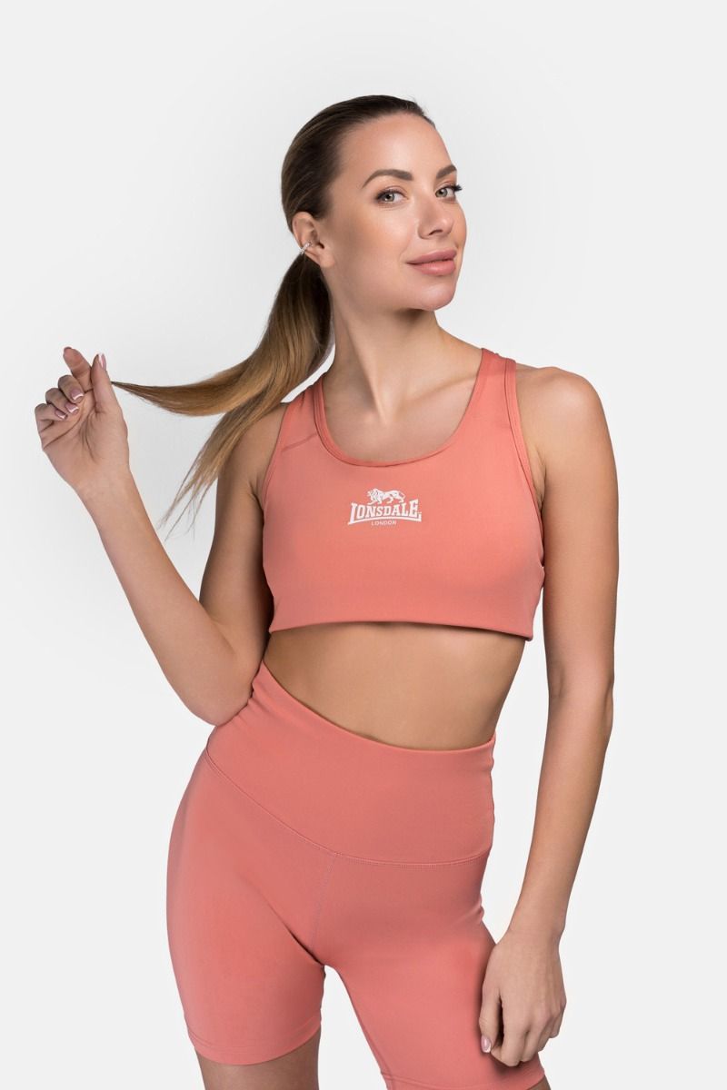 Lonsdale Wardour sujetador deportivo, terracotta
