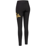 Lonsdale Aglish mallas para mujer, negro-dorado