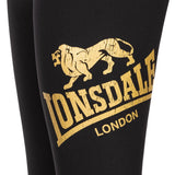 Lonsdale Aglish mallas para mujer, negro-dorado