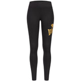 Lonsdale Aglish mallas para mujer, negro-dorado