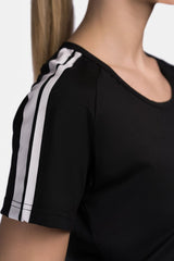 Lonsdale Halyard camiseta funcional para mujer, negra