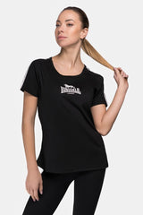 Lonsdale Halyard camiseta funcional para mujer, negra
