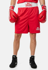 Lonsdale pantalones cortos de boxeo, rojos