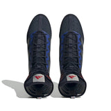 Adidas HOG 4 zapatillas de boxeo, azul marino-rojo