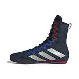 Adidas HOG 4 zapatillas de boxeo, azul marino-rojo