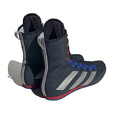 Adidas HOG 4 zapatillas de boxeo, azul marino-rojo