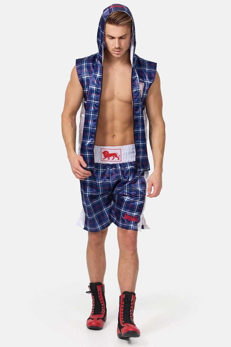 Lonsdale Spaxton pantalones cortos de boxeo, azules