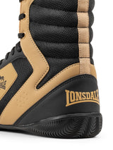 Lonsdale Heskin zapatillas de boxeo, negro-marrón