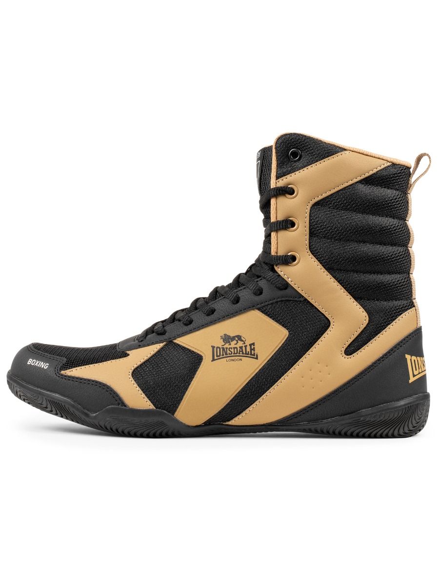 Lonsdale Heskin zapatillas de boxeo, negro-marrón