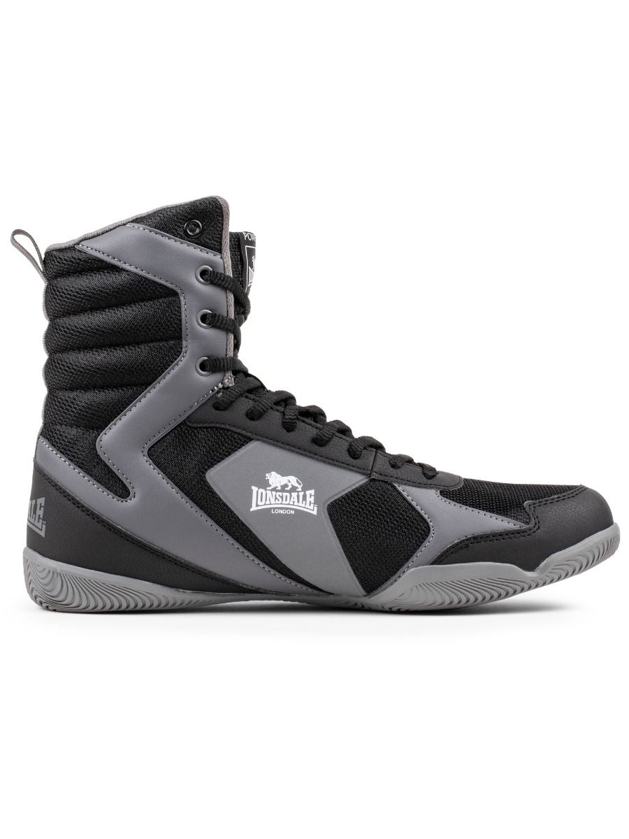 Lonsdale Heskin zapatillas de boxeo, negro-gris