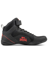 Lonsdale Rufford zapatillas de boxeo, negro-rojo