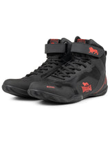 Lonsdale Rufford zapatillas de boxeo, negro-rojo