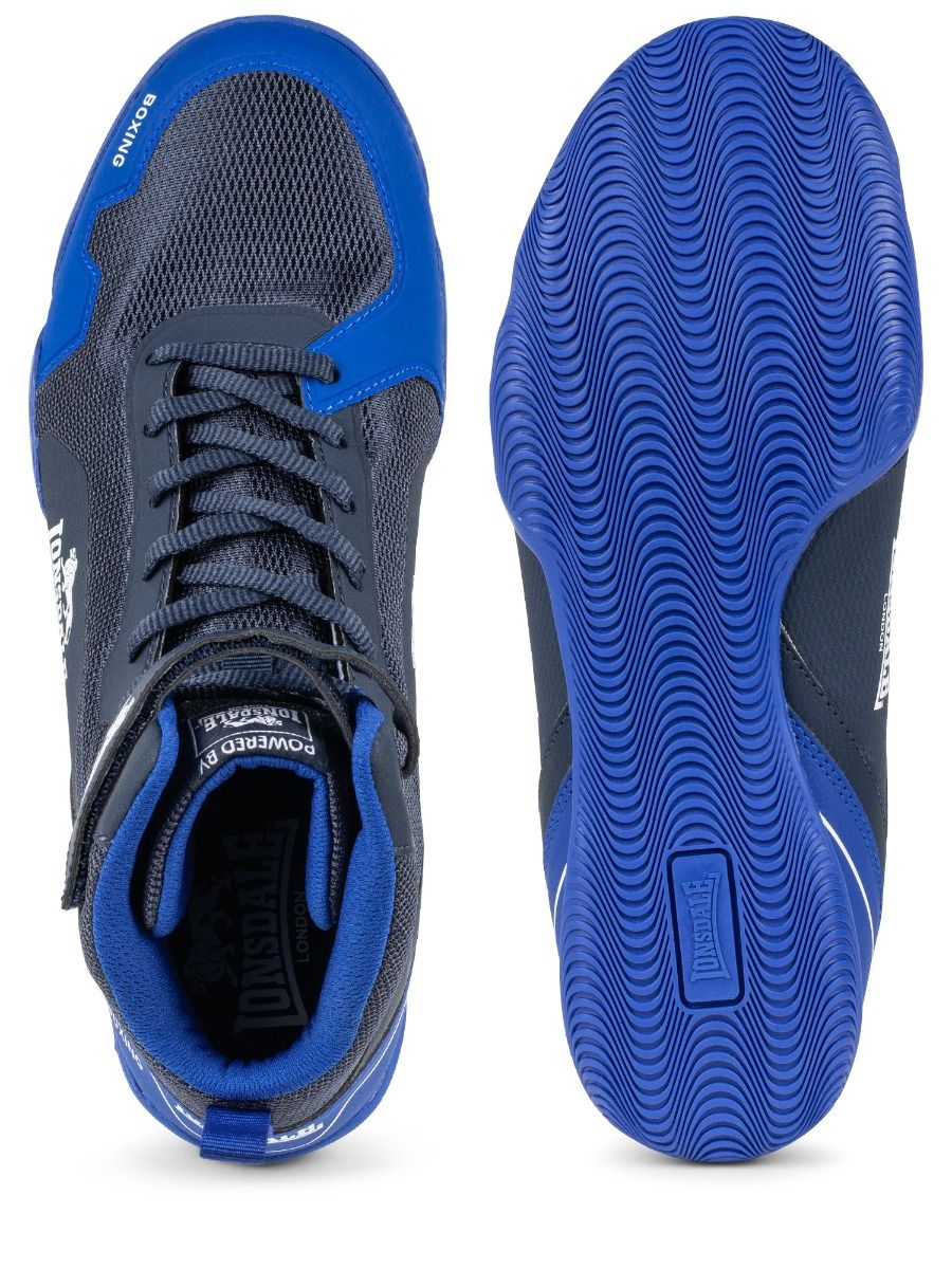 Lonsdale Rufford zapatillas de boxeo, negro-azul