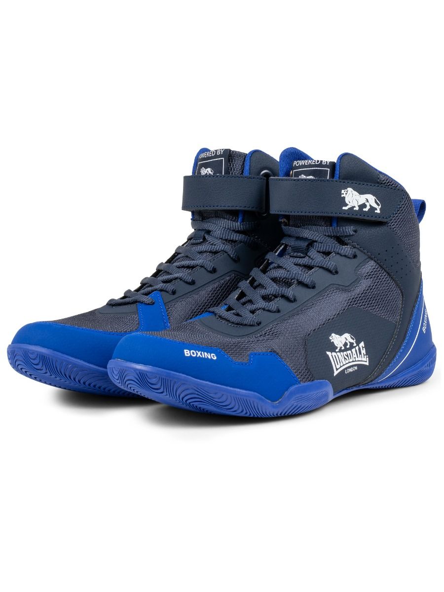 Lonsdale Rufford zapatillas de boxeo, negro-azul