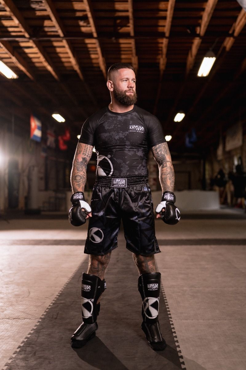 Katsudo Revenge guantes mma, negro blanco