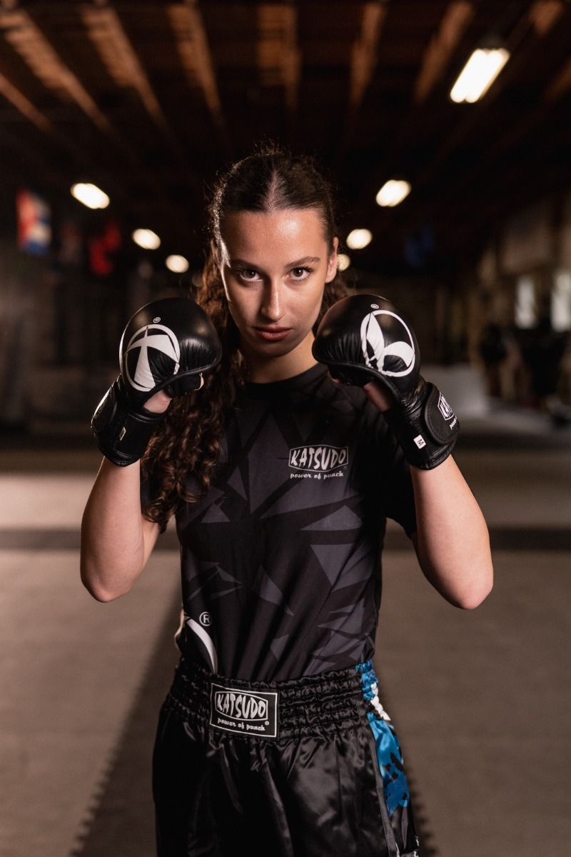Katsudo Revenge guantes mma, negro blanco