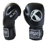 Katsudo Power guantes de boxeo, negros