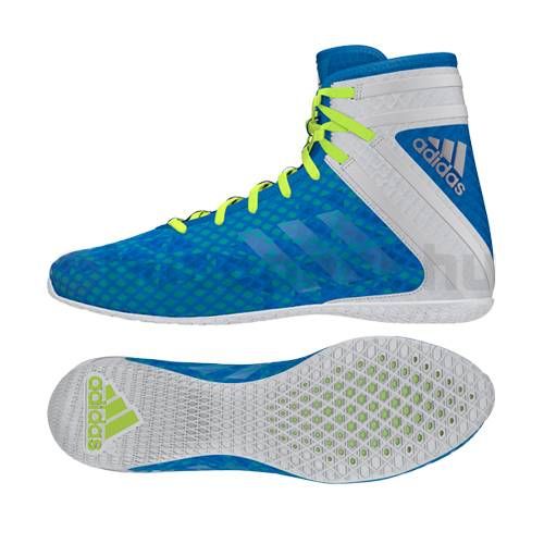 Adidas Speedex 16.1 zapatillas de boxeo, blanco-azul