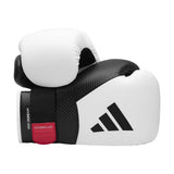 Adidas Hybrid 250 guantes de boxeo, blanco-negro