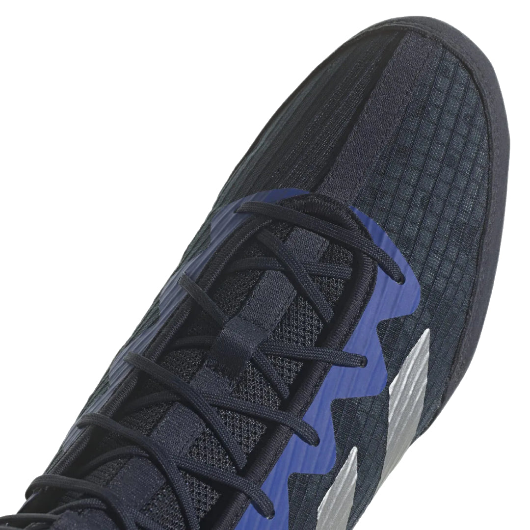 Adidas HOG 4 zapatillas de boxeo, azul marino-rojo