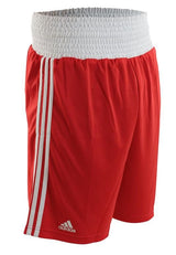 Adidas AIBA II pantalones cortos de boxeo, rojos