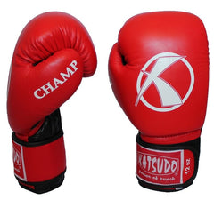 Katsudo Champion IV guantes de boxeo, rojos
