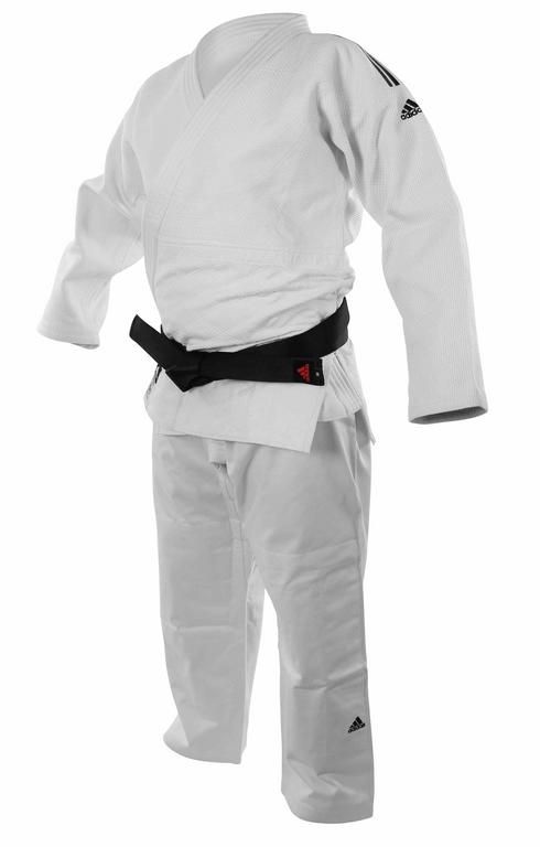 Adidas Champion II IJF Slim Fit JU kimono 690g, blanco