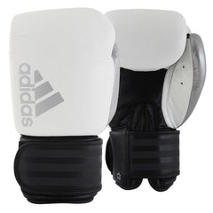Adidas Hybrid 200 guantes de boxeo, blancos
