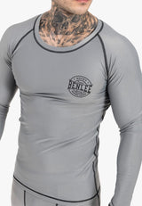Ben Lee Mossburn camiseta funcional de manga larga para hombre, gris