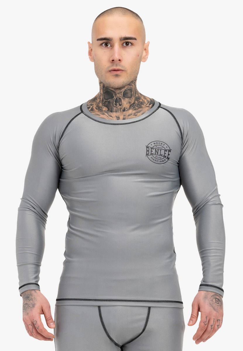 Ben Lee Mossburn camiseta funcional de manga larga para hombre, gris